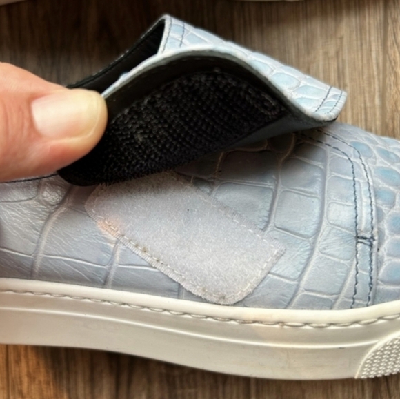 👟 ZCD Montreal Baby Blue Crocodile Trainers - Picture 7 of 12